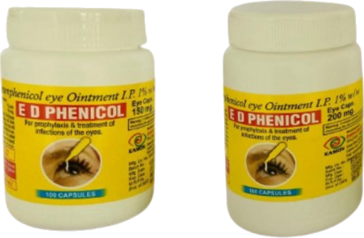 E D PHENICOL 150Mg Bottle Pack (Yellow Capsules)